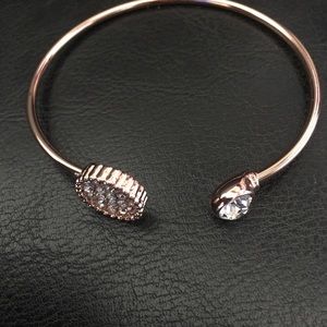 Swarovski Rose Gold bangle bracelet for Small Wrist